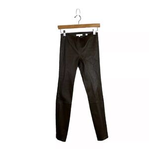 VINCE Lamb Leather Leggings Skinny Pants